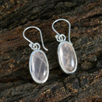 Rose-Quartz-Spanish-Leah-Solitaire-Dangle-Pink-925-Sterling-Silver-Earring