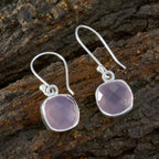 Rose-Quartz-African-Lucy-multiple-Dangle-Pink-925-Sterling-Silver-Earring