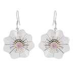 Rose-Quartz-Russian-Amelia-Solitaire-Dangle-Pink-Silver-Earring