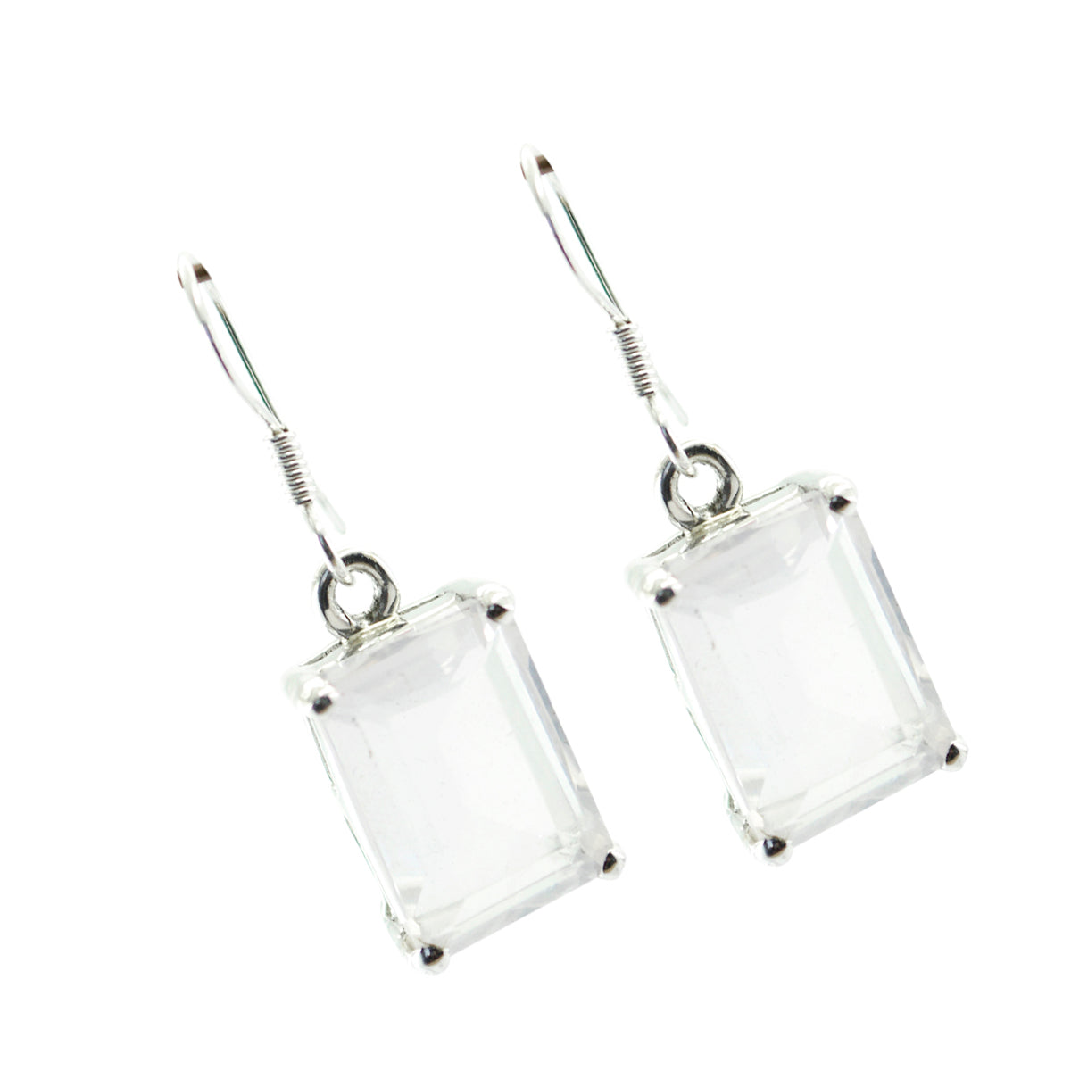 Rose-Quartz-Spanish-Yasmine-Solitaire-Dangle-Pink-92.5-Silver-Earring