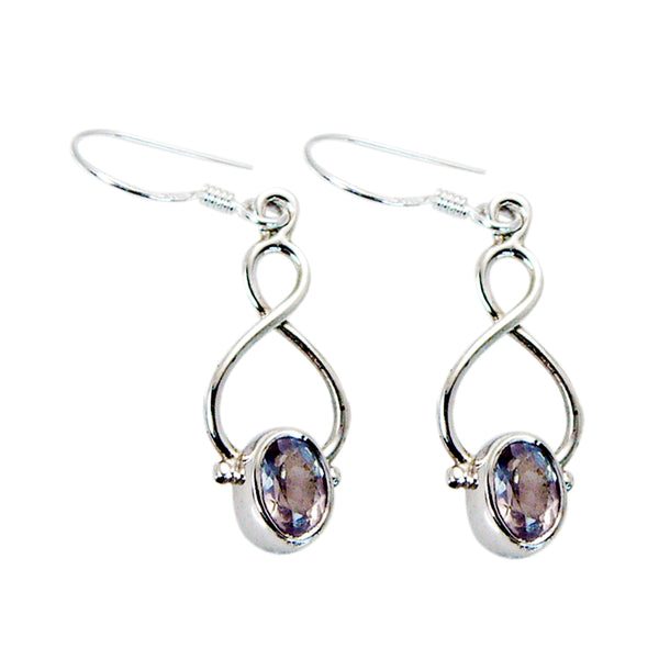 Rose-Quartz-American-Maya-Solitaire-Dangle-Pink-Sterling-Silver-Earring