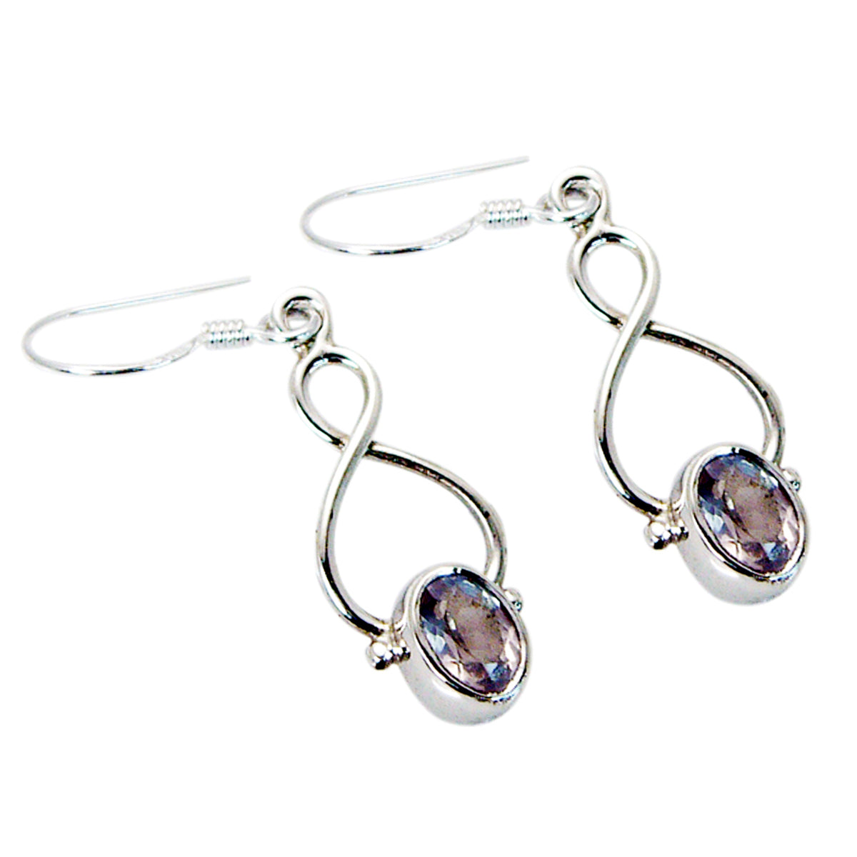 Rose Quartz American Maya Solitaire Dangle Pink Sterling Silver Earring Secondary image