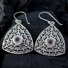 Rose-Quartz-Japanese-Mila-Solitaire-Dangle-Pink-Sterling-Silver-Earring