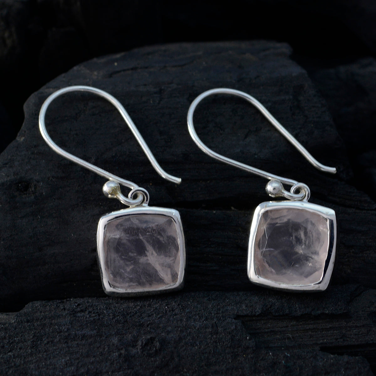 Rose-Quartz-Turkish-Natalie-Solitaire-Dangle-Pink-925-Sterling-Silver-Earring