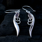 Rose-Quartz-Italian-Nella-Solitaire-Dangle-Pink-925-Silver-Earring