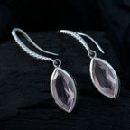 Rose-Quartz-Spanish-Pauline-Solitaire-Dangle-Pink-925-Silver-Earring