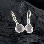 Rose-Quartz-Spanish-Katharina-Solitaire-Dangle-Pink-925-Sterling-Silver-Earring