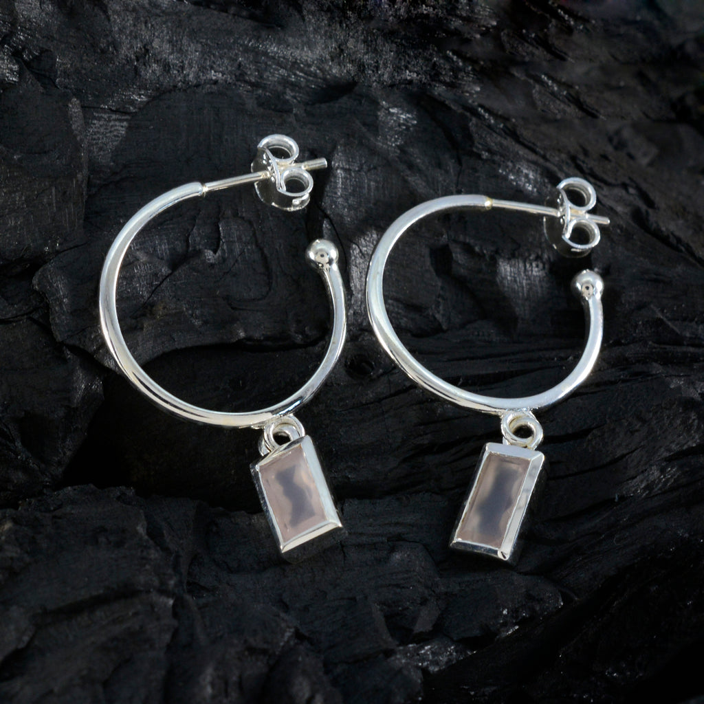 Rose-Quartz-Latin-American-Victoria-Solitaire-Dangle-Pink-925-Sterling-Silver-Earring