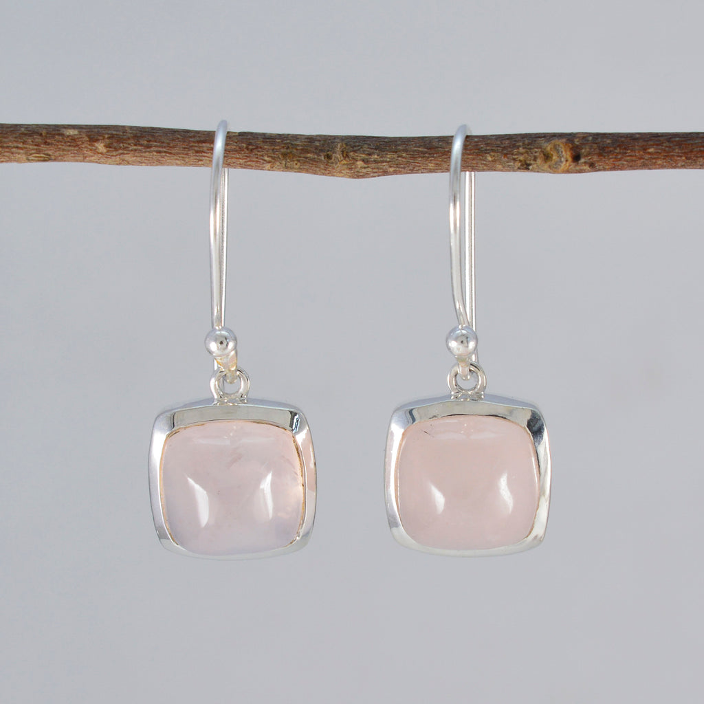 Rose-Quartz-Turkish-Li-Lee-Solitaire-Dangle-Pink-92.5-Silver-Earring