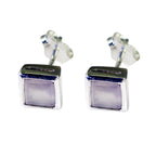 Rose-Quartz-German-Sarah-Solitaire-Stud-Pink-925-Sterling-Silver-Earring