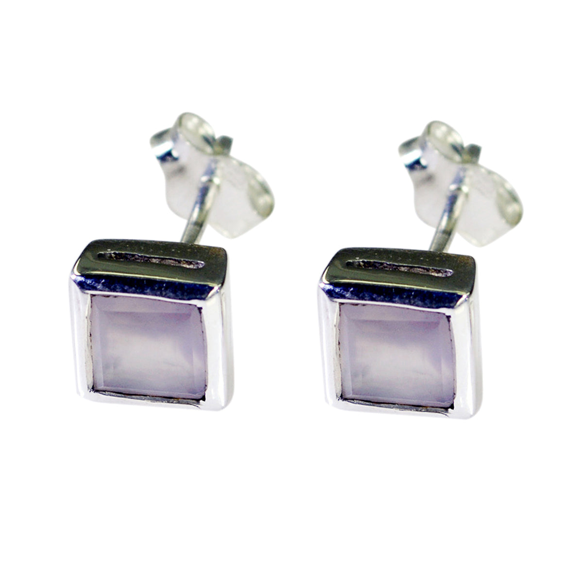 Rose-Quartz-German-Sarah-Solitaire-Stud-Pink-925-Sterling-Silver-Earring