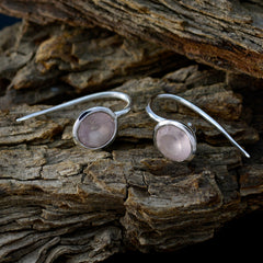 Rose-Quartz-Egyptian-Sofia-Solitaire-Dangle-Pink-925-Silver-Earring
