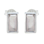 Rose-Quartz-Australian-Hazel-Solitaire-Stud-Pink-92.5-Silver-Earring