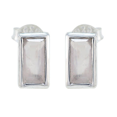 Rose-Quartz-Australian-Hazel-Solitaire-Stud-Pink-92.5-Silver-Earring