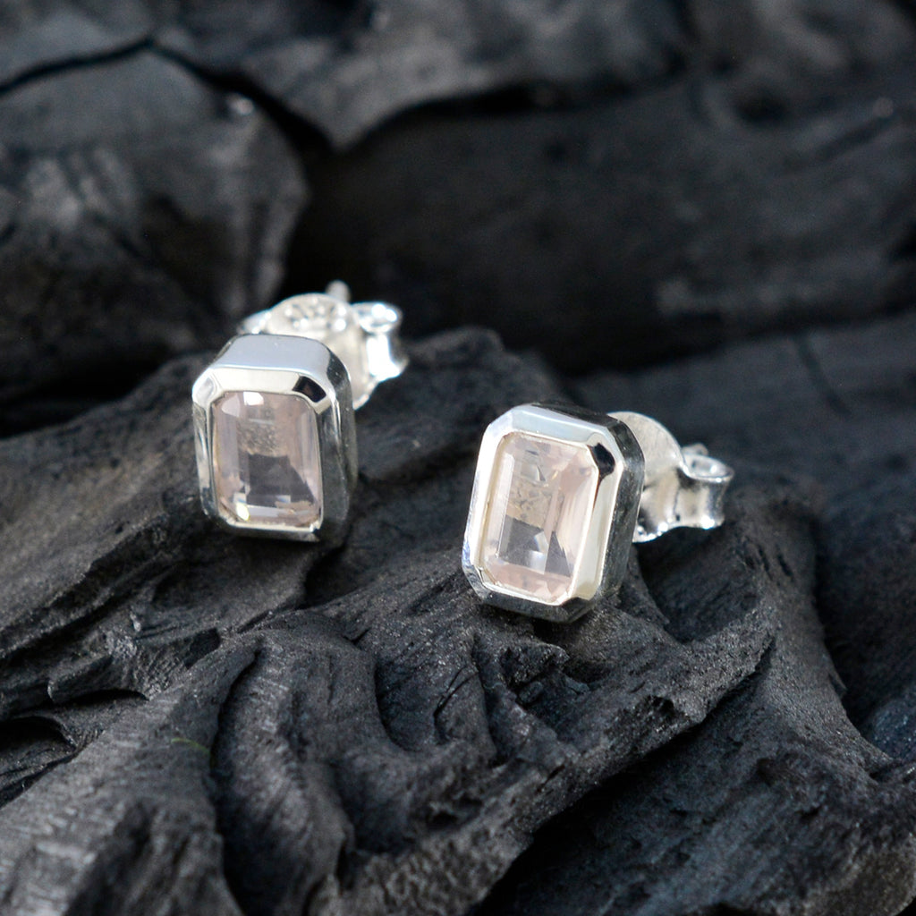 Rose-Quartz-Middle-Eastern-Micaela-Solitaire-Stud-Pink-92.5-Silver-Earring