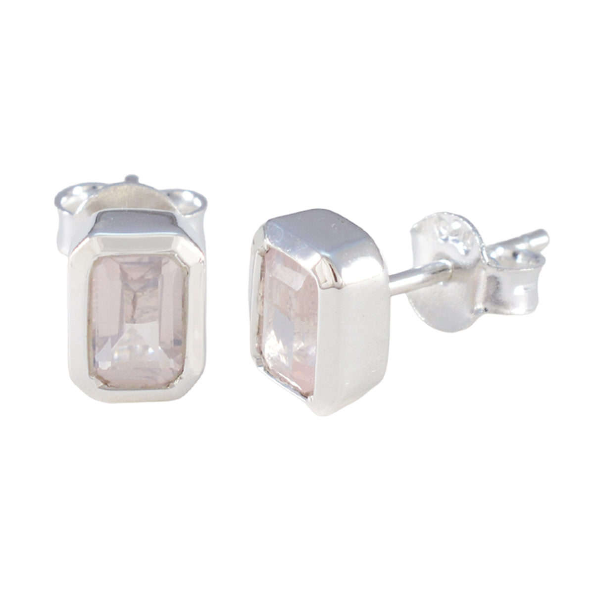 Rose-Quartz-Middle-Eastern-Micaela-Solitaire-Stud-Pink-92.5-Silver-Earring