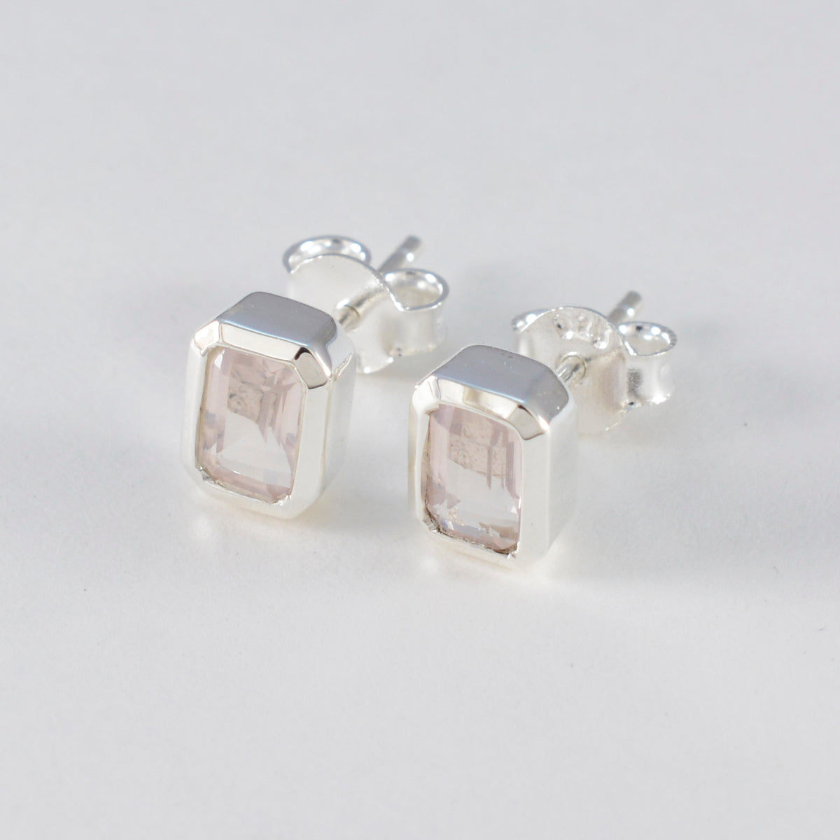 Rose-Quartz-Middle-Eastern-Micaela-Solitaire-Stud-Pink-92.5-Silver-Earring