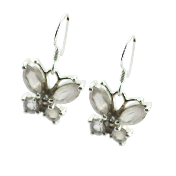 Rose-Quartz-Japanese-Teresa-multiple-Dangle-Pink-Silver-Earring