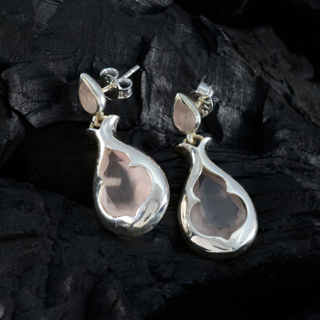 Rose-Quartz-Japanese-Isabella-Toi-et-Moi-Stud-Pink-92.5-Silver-Earring