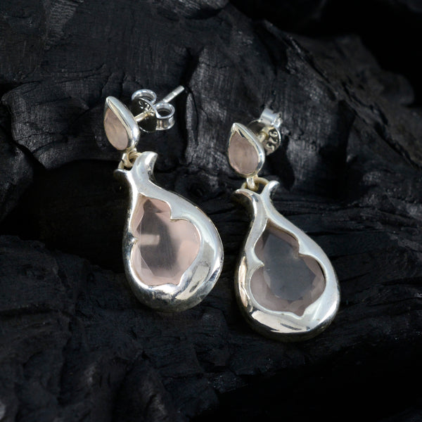 Rose-Quartz-Japanese-Isabella-Toi-et-Moi-Stud-Pink-92.5-Silver-Earring