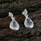 Rose-Quartz-Japanese-Isabella-Toi-et-Moi-Stud-Pink-92.5-Silver-Earring