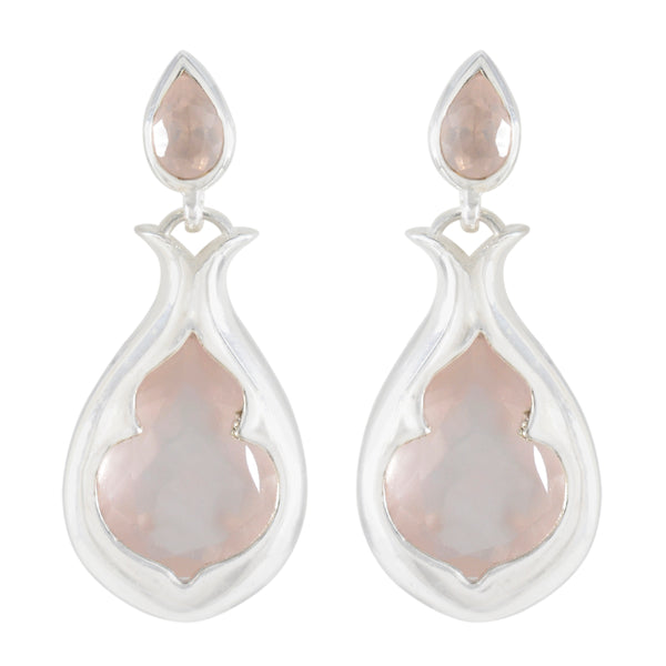 Rose-Quartz-Japanese-Isabella-Toi-et-Moi-Stud-Pink-92.5-Silver-Earring