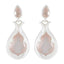 Rose-Quartz-Japanese-Isabella-Toi-et-Moi-Stud-Pink-92.5-Silver-Earring