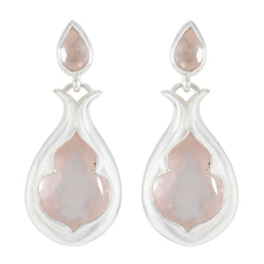 Rose-Quartz-Japanese-Isabella-Toi-et-Moi-Stud-Pink-92.5-Silver-Earring