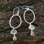 Rose-Quartz-Middle-Eastern-Clara-Toi-et-Moi-Dangle-Pink-Silver-Earring