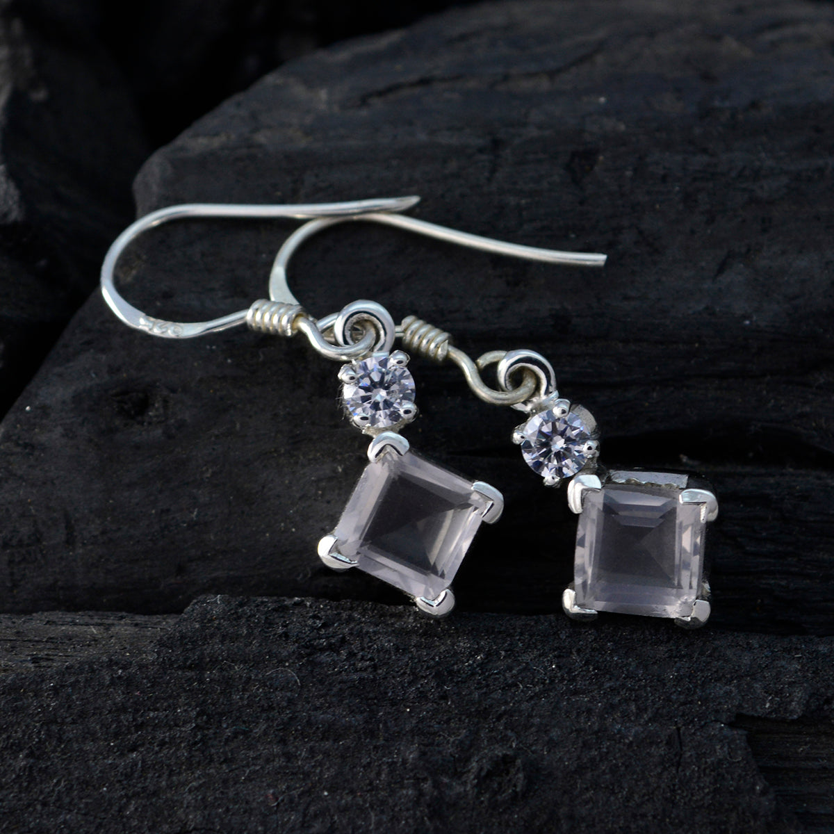 Rose-Quartz-Mexican-Yan-multiple-Dangle-Pink-Sterling-Silver-Earring