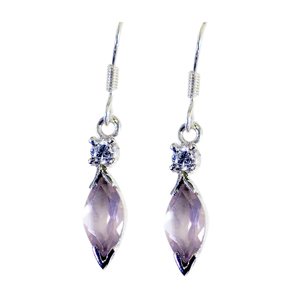 Rose-Quartz-Turkish-Tereza-multiple-Dangle-Pink-925-Sterling-Silver-Earring