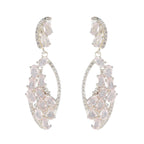 Rose-Quartz-American-Aiko-multiple-Stud-Pink-925-Silver-Earring