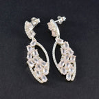 Rose-Quartz-American-Aiko-multiple-Stud-Pink-925-Silver-Earring