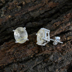 Rose-Quartz-Middle-Eastern-Alina-Solitaire-Stud-Pink-925-Sterling-Silver-Earring