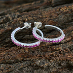 Ruby-Middle-Eastern-Sakura-multiple-Stud-Red-Sterling-Silver-Earring