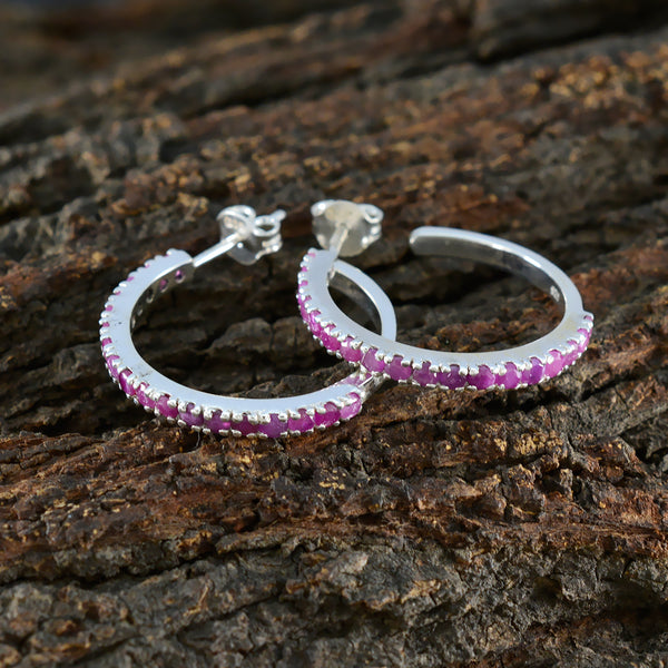 Ruby-Middle-Eastern-Sakura-multiple-Stud-Red-Sterling-Silver-Earring