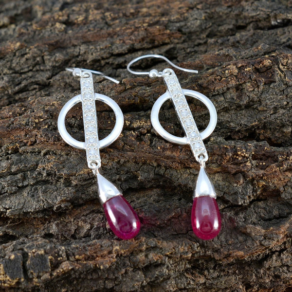 Ruby-CZ-American-Mei-multiple-Dangle-Red-Silver-Earring