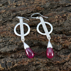 Ruby-CZ-American-Mei-multiple-Dangle-Red-Silver-Earring