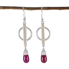 Ruby-CZ-American-Mei-multiple-Dangle-Red-Silver-Earring