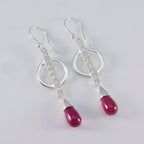 Ruby-CZ-American-Mei-multiple-Dangle-Red-Silver-Earring