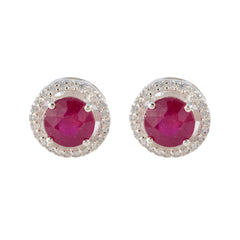 Ruby-CZ-American-Amanda-multiple-Stud-Red-Sterling-Silver-Earring