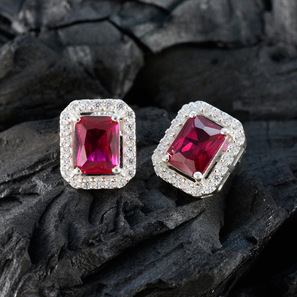 Ruby-CZ-Middle-Eastern-Micaela-multiple-Stud-Red-Silver-Earring