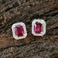 Ruby-CZ-Middle-Eastern-Micaela-multiple-Stud-Red-Silver-Earring