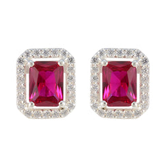Ruby-CZ-Middle-Eastern-Micaela-multiple-Stud-Red-Silver-Earring