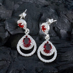 Ruby-CZ-German-Ying-multiple-Stud-Red-925-Silver-Earring