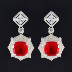 Ruby-CZ-Indian-Dewi-multiple-Stud-Red-Sterling-Silver-Earring