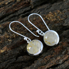 Rutile-Quartz-German-Eleanor-multiple-Dangle-Yellow-Sterling-Silver-Earring
