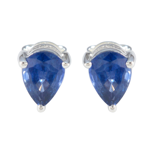 Blue-Sapphire-cz-German-Seo-yeon-Solitaire-Stud-Blue-Sterling-Silver-Earring