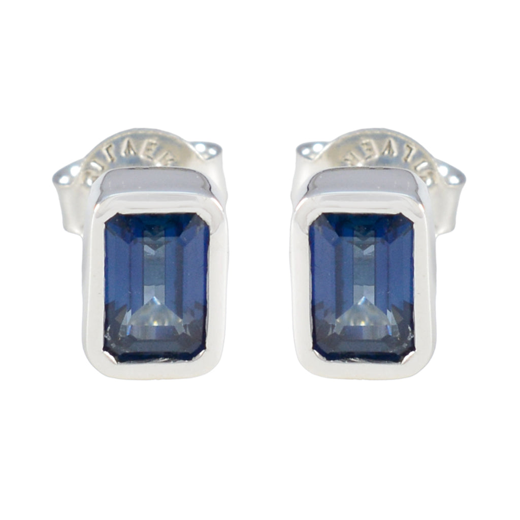 Blue-Sapphire-Australian-Natalia-Solitaire-Stud-Blue-Silver-Earring