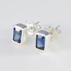 Blue-Sapphire-Australian-Natalia-Solitaire-Stud-Blue-Silver-Earring